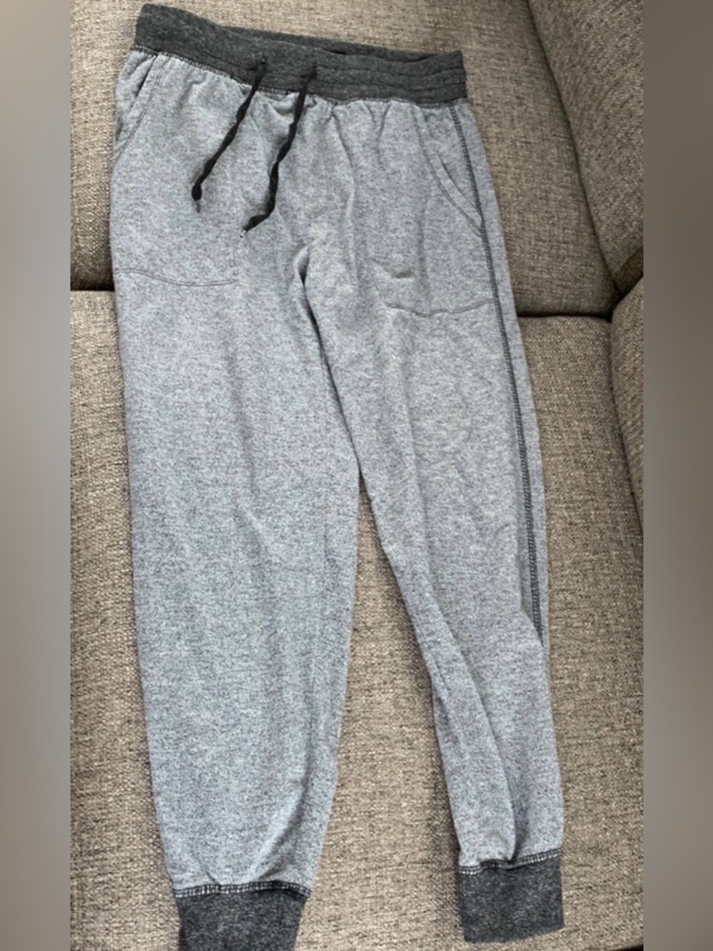 Carbon Men’s Size M Heather Gray Knit Jogger Sweatpants 🪐